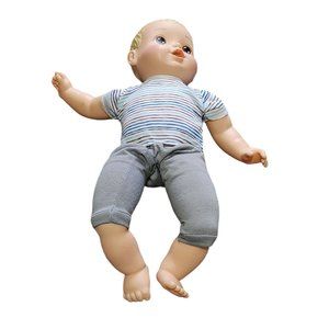 jakks pacific doll boy soft body 14" removable clothes brown eyes vinyl